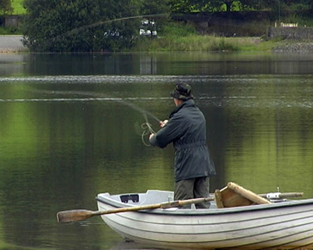 Casting Fly From Boat 2, Arnfield
